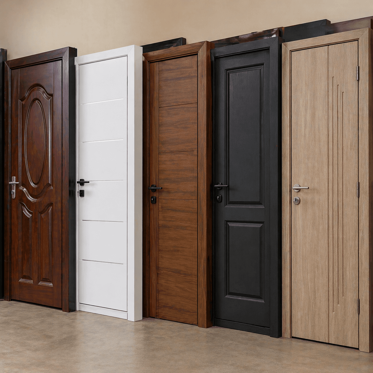Solid Mahogany Door + Frame