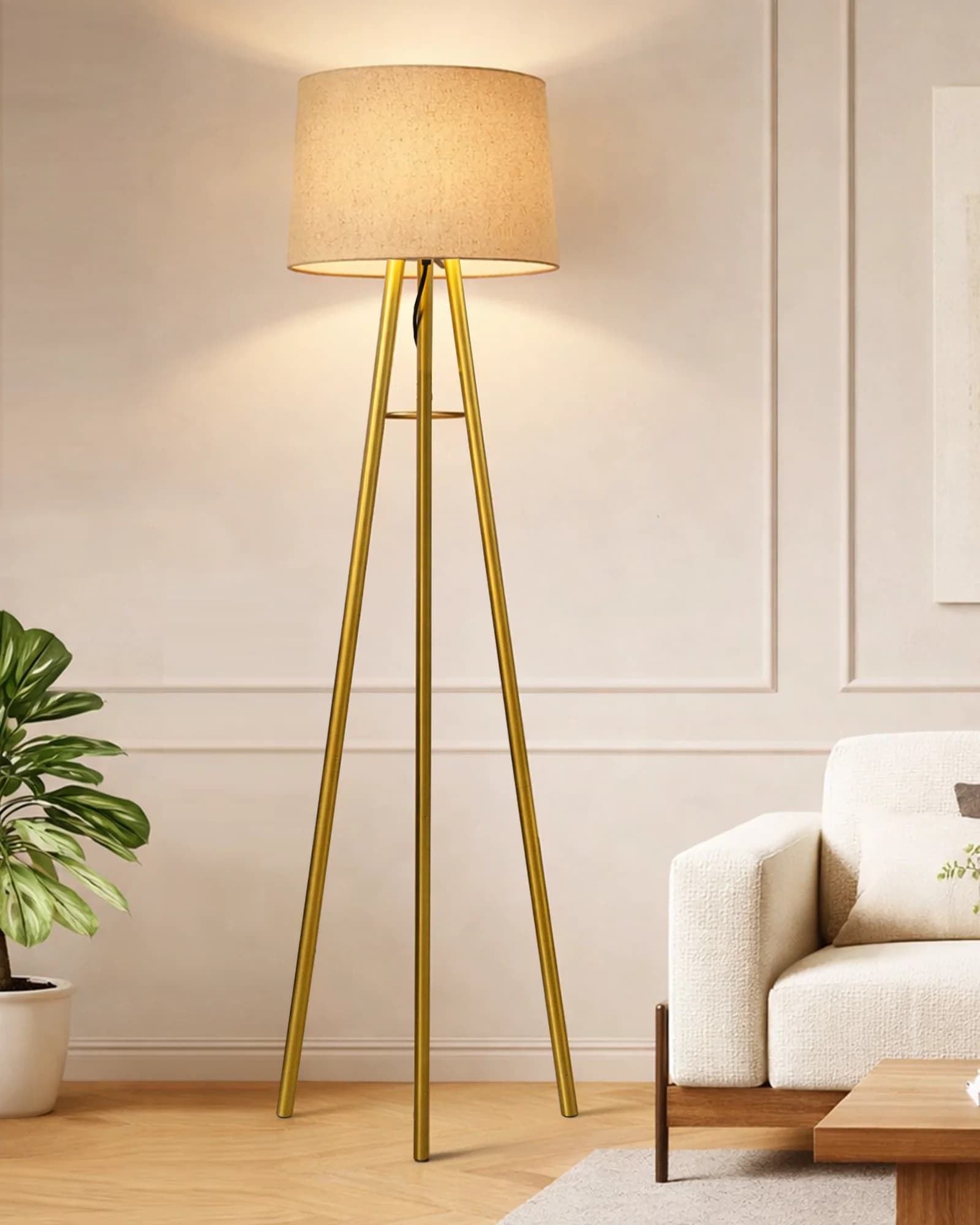 Decorative Floor Lamp (Brass)