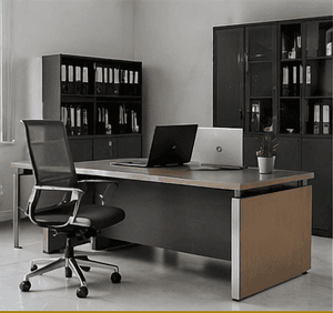 Complete Office Setup — Desk, Chair, Shelf